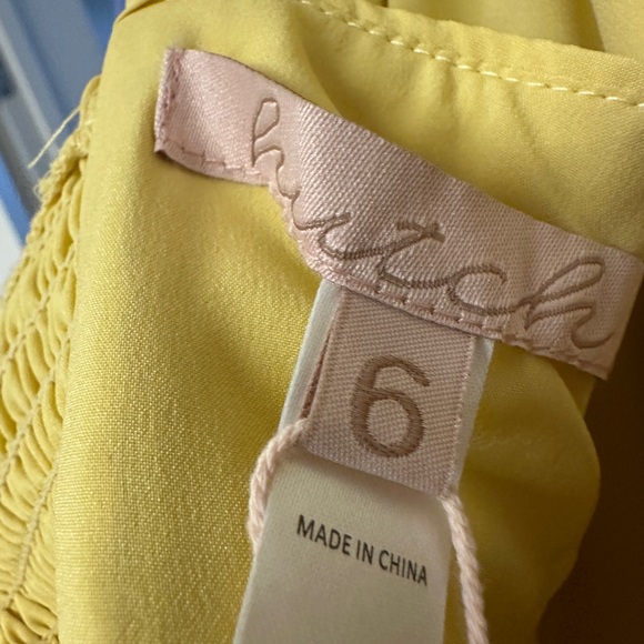 🔥 NWT Anthropology Hutch Mikayla Yellow Sequin Maxi Dress Size 6 - Picture 13 of 15